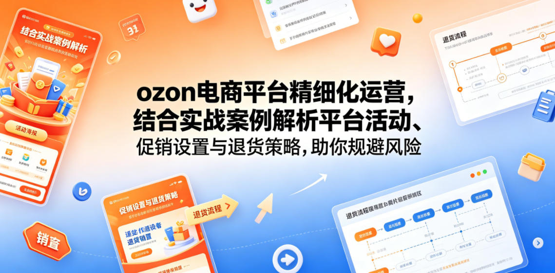 ozon电商平台精细化运营，结合实战案例解析平台活动、促销设置与退货策略，助你规避风险、提升销量|无忧资源社