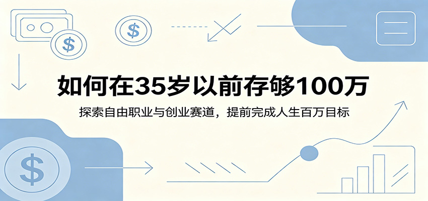 如何在35岁以前存够100万：探索自由职业与创业赛道，提前完成人生百万目标|无忧资源社