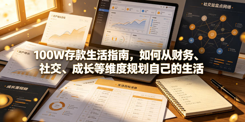 付费文章：100W存款生活指南，如何从财务、社交、成长等维度规划自己的生活|无忧资源社
