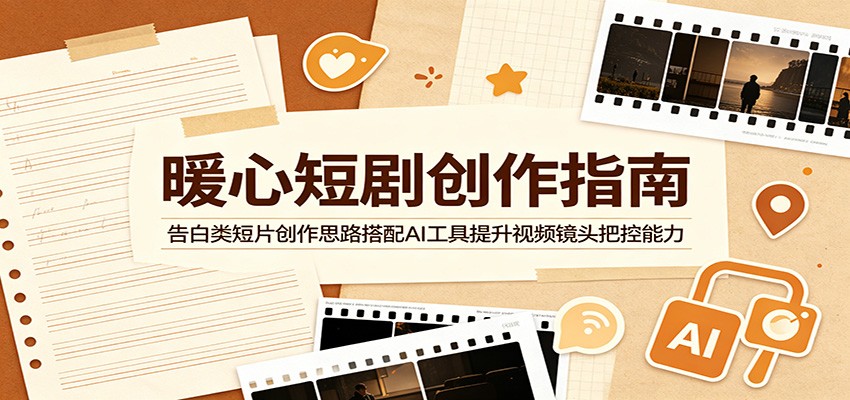 暖心短剧创作指南：告白类短片创作思路搭配AI工具提升视频镜头把控能力|无忧资源社