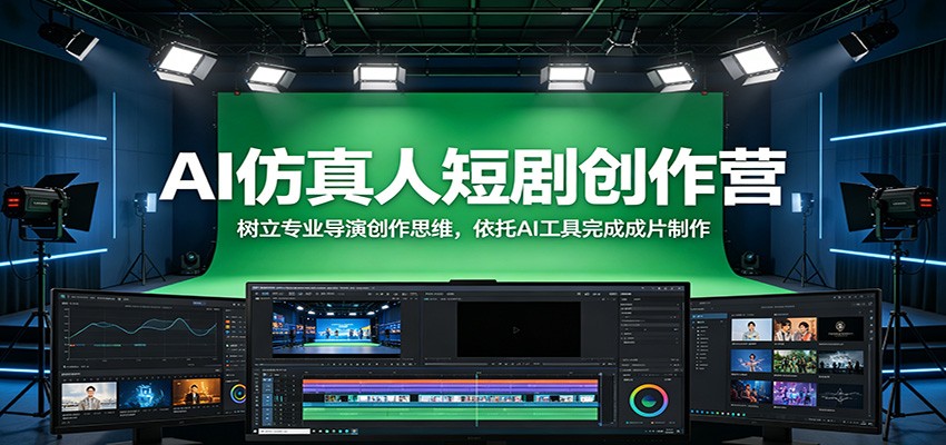 AI仿真人短剧创作营：树立专业导演创作思维，依托AI工具完成成片制作|无忧资源社