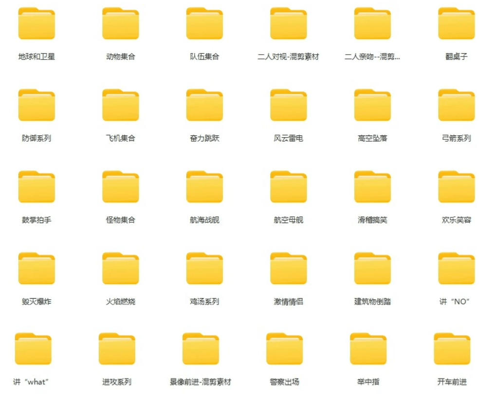 图片[2]|【影视剪辑素材合集】15800+高清混剪卡点｜热门影视精彩片段｜人物/城市/场景全覆盖，中文分类清晰|无忧资源社