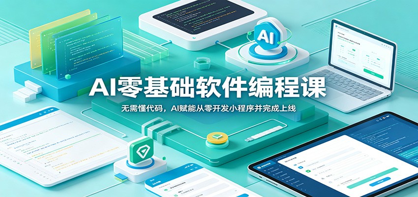 AI零基础软件编程课：无需懂代码，AI赋能从零开发小程序并完成上线|无忧资源社