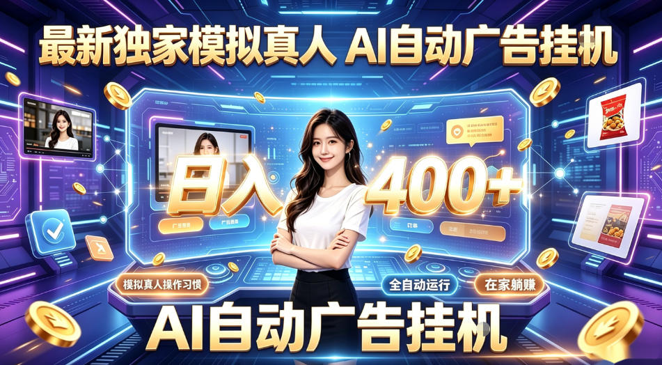 最新独家模拟真人，AI自动挂号挂G，日入400+，全程全自动运行，无需人工【揭秘】|无忧资源社