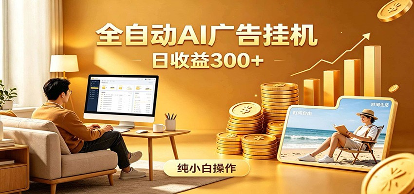 AI风口项目，全程解放双手，后台自动运行赚取收益，每天稳定收益300+|无忧资源社