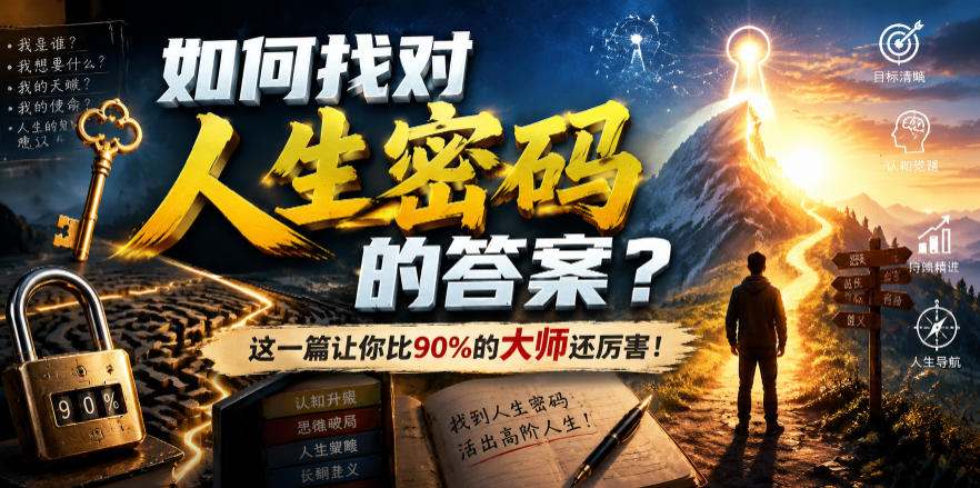 （19601期）付费文章：如何找对人生密码的答案？这一篇让你比90%的大师还厉害！|无忧资源社