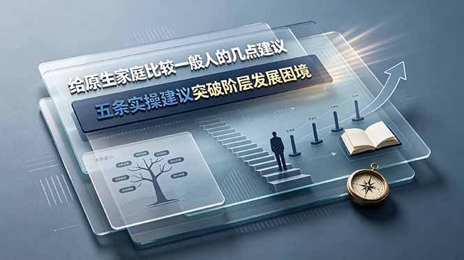 （19194期）付费文章：给原生家庭比较一般人的几点建议，五条实操建议突破阶层发展困境|无忧资源社