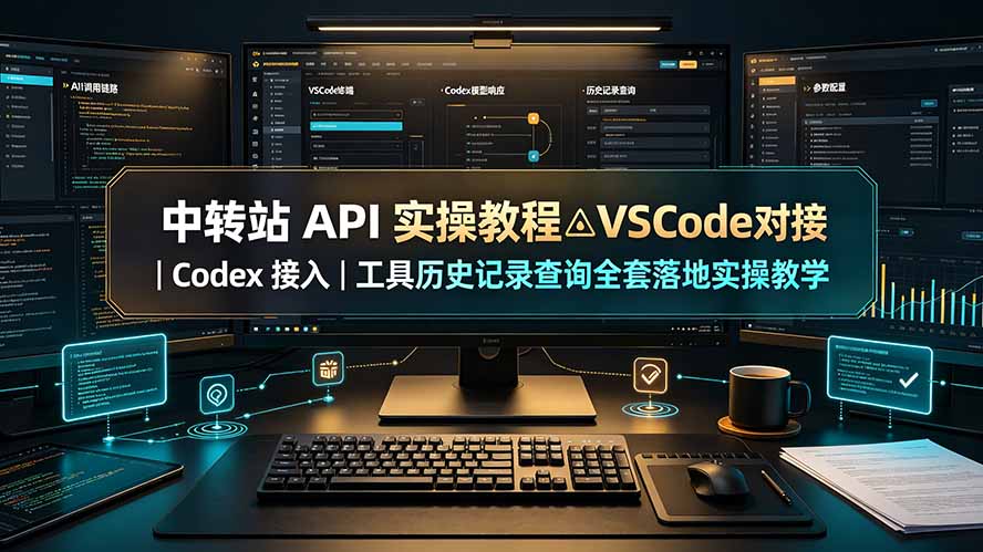 （19520期）中转站 API 实操教程△VSCode 对接｜Codex 接入｜工具历史记录查询全套落地实操教学|无忧资源社