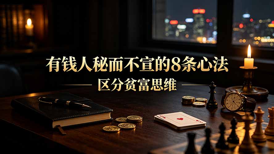 (19413期)付费文章:有钱人秘而不宣的8条心法|区分贫富思维|无忧资源社