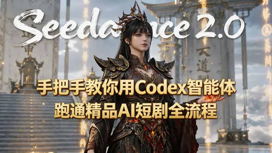 （19507期）手把手教你用Seedance2.0+Codex智能体跑通精品AI短剧全流程（附3种skill技能）|无忧资源社
