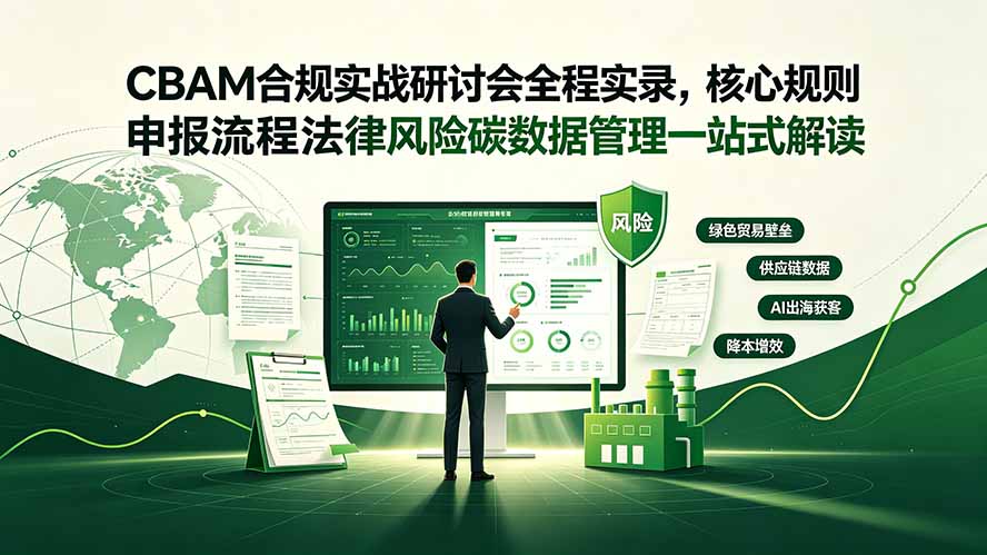 （19235期）CBAM合规实战研讨会全程实录，核心规则申报流程法律风险碳数据管理一站式解读|无忧资源社