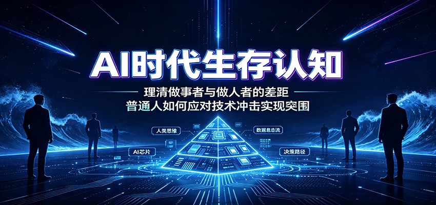 AI时代生存认知：理清做事者与做人者的差距，普通人如何应对技术冲击实现突围|无忧资源社