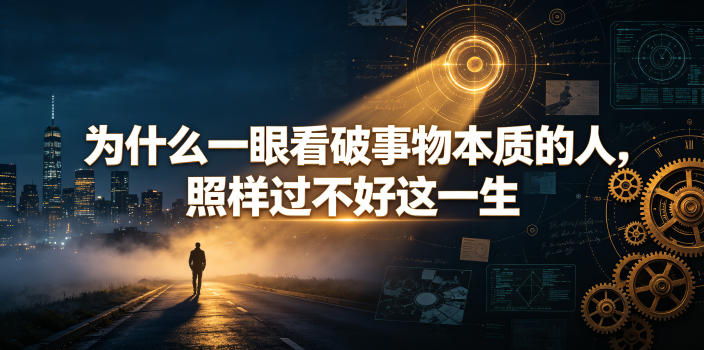 付费文章：为什么一眼看破事物本质的人，照样过不好这一生|无忧资源社