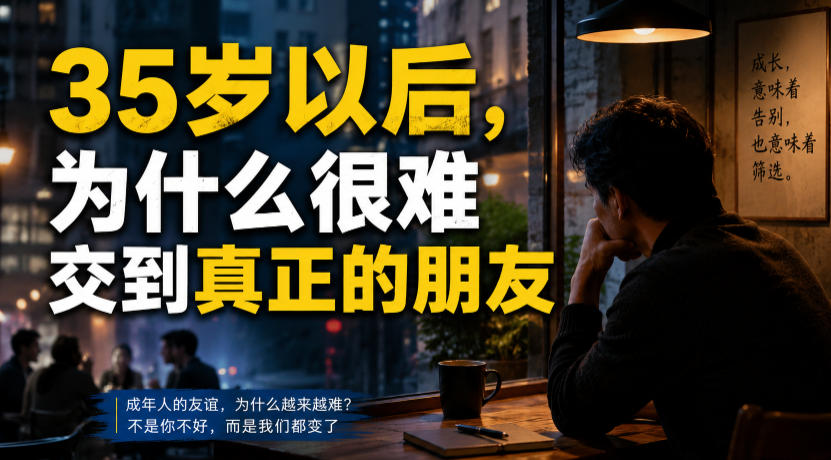 付费文章：35岁以后，为什么很难交到真正的朋友|无忧资源社
