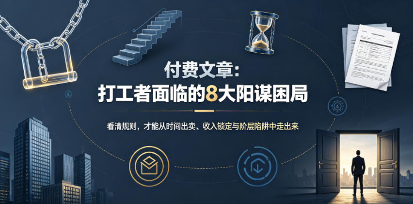付费文章:打工者面临的8大阳谋困局|无忧资源社