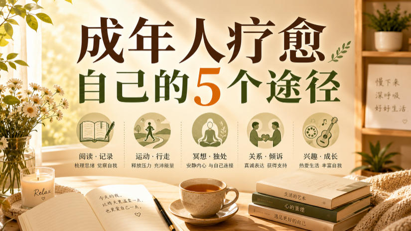 付费文章：成年人疗愈自己的5个途径|无忧资源社
