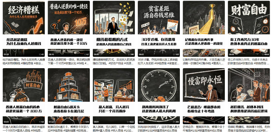 图片[2]|【AI书单】财富书籍图文解读玩法，一键直出，几十条视频，跑出1000单，全流程拆解，新手也可以上手|无忧资源社