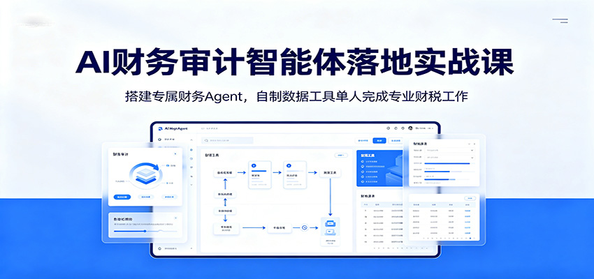 AI财务审计智能体落地实战课：搭建专属财务Agent，自制数据工具单人完成专业财税工作|无忧资源社