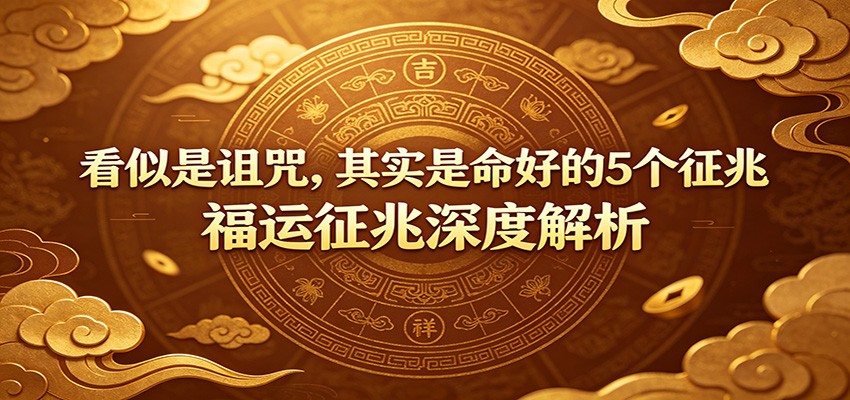 付费文章：《看似是诅咒，其实是命好的5个征兆》福运征兆深度解析|无忧资源社