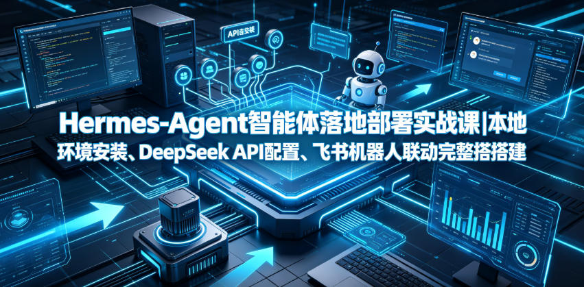Hermes-Agent智能体落地部署实战课｜本地环境安装、DeepSeek API配置、飞书机器人联动完整搭建教程|无忧资源社