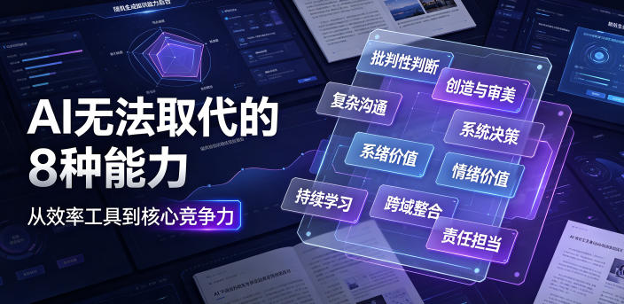 付费文章：AI无法取代的8种能力|无忧资源社