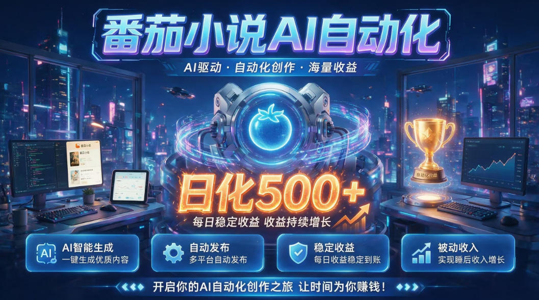 小白可做番茄AI,居家轻创业,每日稳赚500➕,普通人低门槛轻松线上增收【揭秘】|无忧资源社