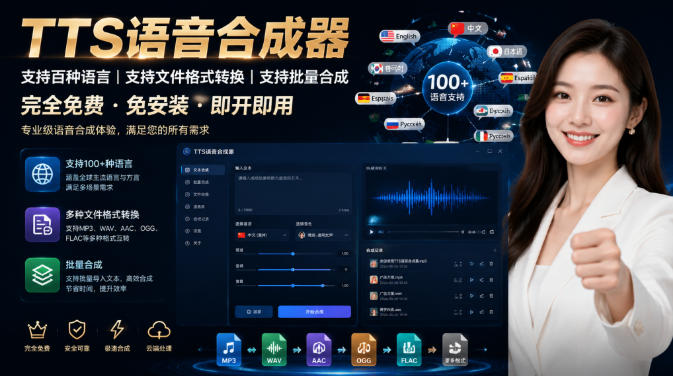 最新TTS配音，支持批量，支持文件格式转换，功能超多|无忧资源社