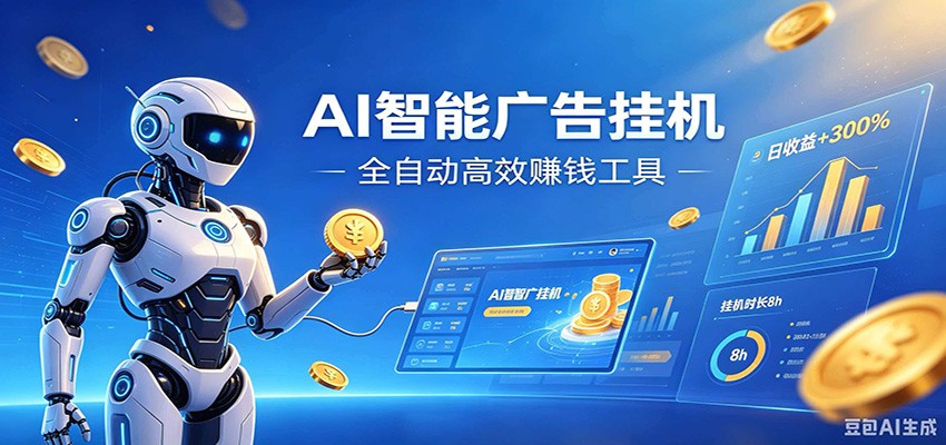 AI智能广告挂机,小白轻松上手,在家自动赚收益|无忧资源社