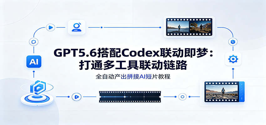 GPT5.6搭配Codex联动即梦：打通多工具联动链路，全自动产出拼接AI短片教程|无忧资源社