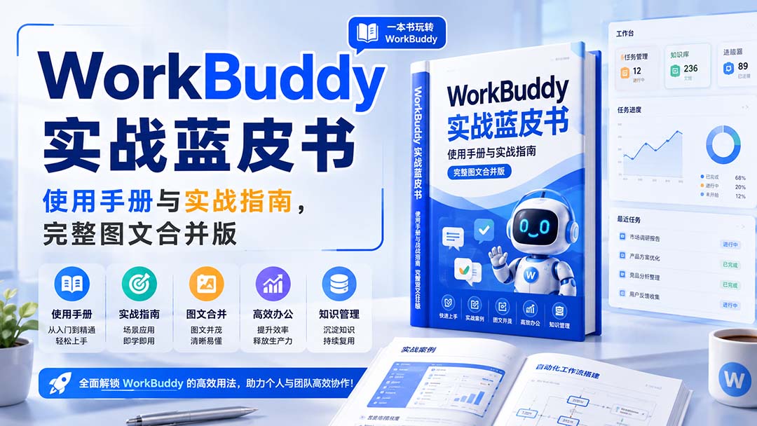 （20106期）WorkBuddy实战蓝皮书，使用手册与实战指南，完整图文合并版|无忧资源社