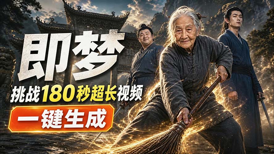 （20112期）即梦挑战180秒超长视频！一键生成3分钟电影？完整制作流程详细分享！|无忧资源社