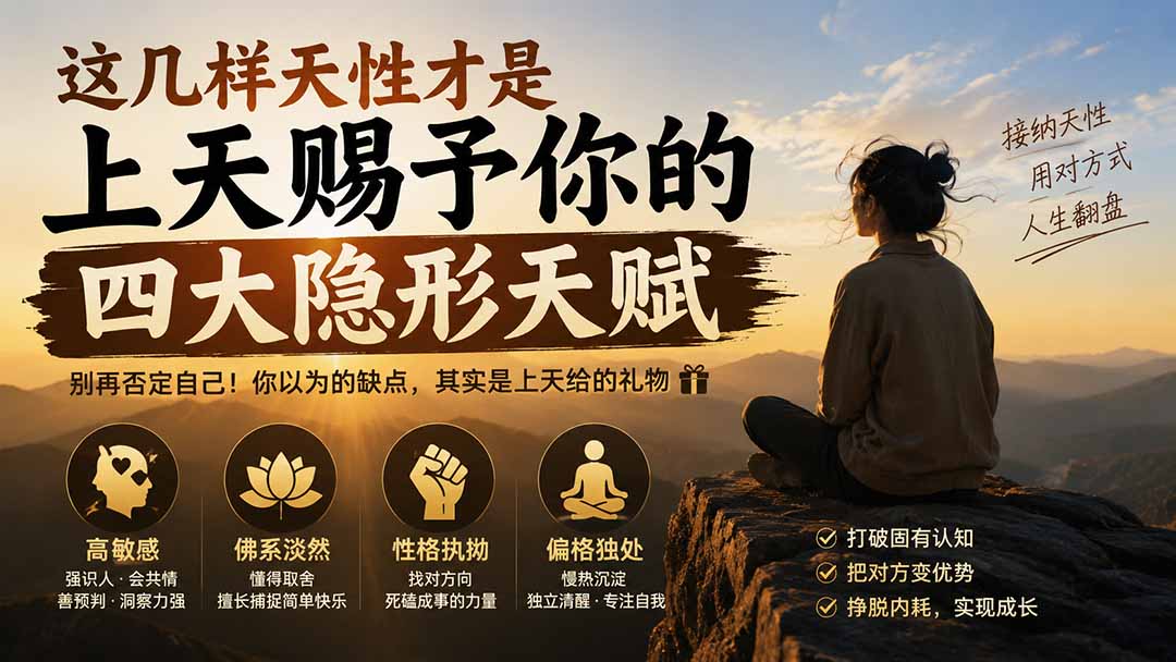 (19984期)付费文章:这几样天性才是上天赐予你的四大隐形天赋|无忧资源社