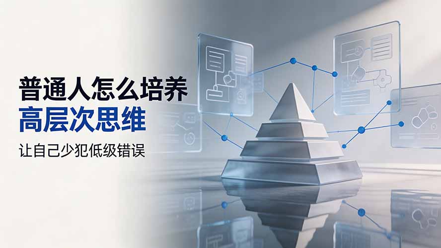 (19637期)付费文章:普通人怎么培养高层次思维,让自己少犯低级错误|无忧资源社