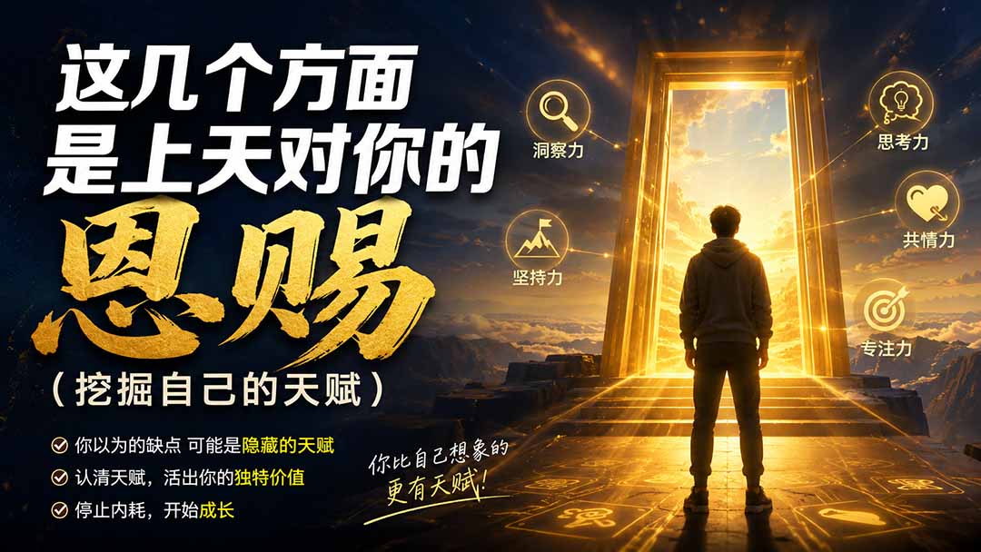 （19964期）付费文章：这几个方面是上天对你的恩赐（挖掘自己的天赋）|无忧资源社