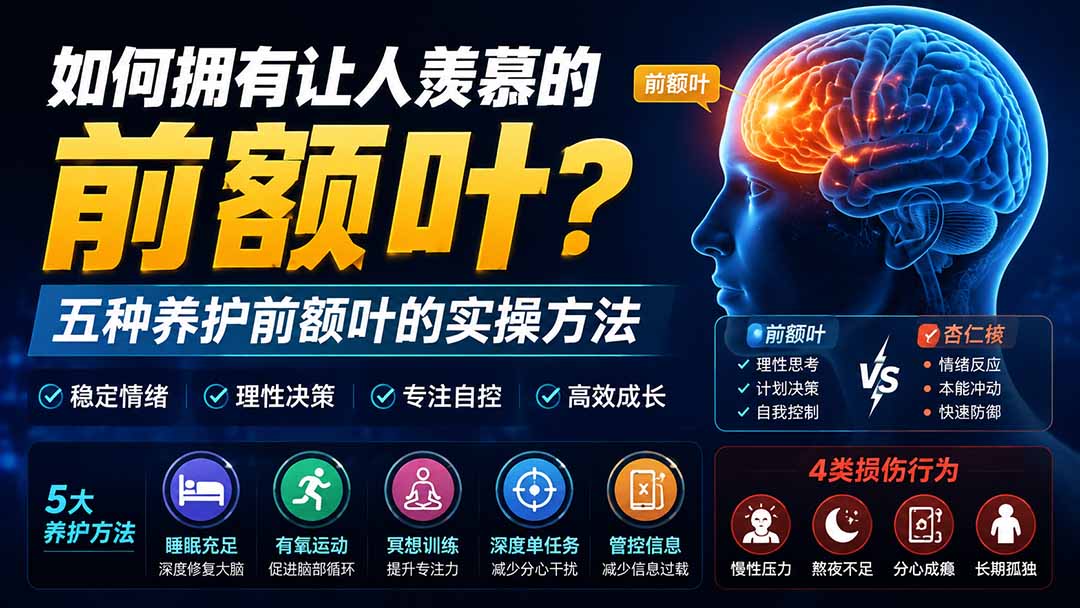 (19805期)付费文章:如何拥有让人羡慕的前额叶?五种养护前额叶的实操方法|无忧资源社