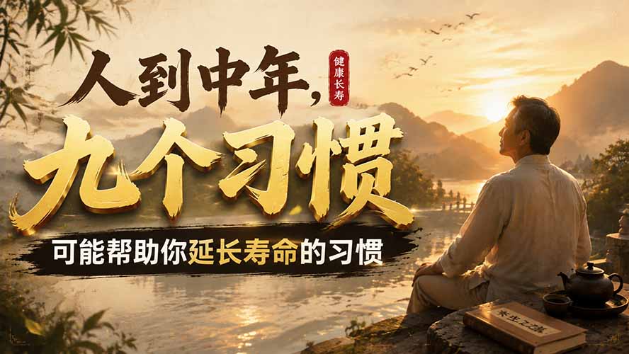 （19707期）付费文章：人到中年，九个可能帮助你延长寿命的习惯|无忧资源社