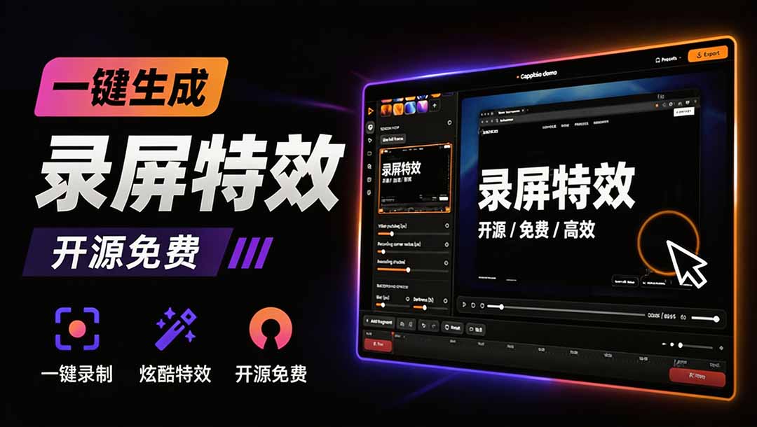（19893期）Windows录屏神器来了！一键添加自动缩放、光标润色与画面美化效果，轻松省下笔录屏软件费用 Capptivo|无忧资源社