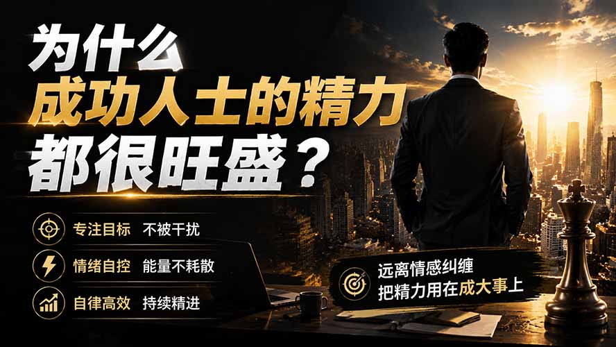 (19754期)付费文章:为什么成功人士的精力都很旺盛?|无忧资源社