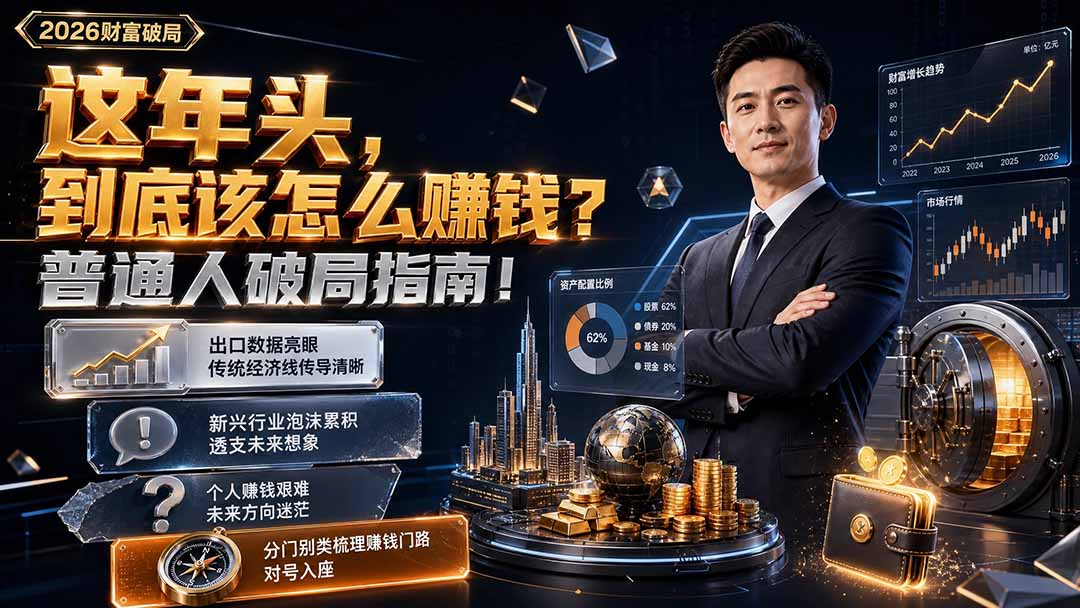 （19660期）付费文章：这年头，到底该怎么赚钱？普通人破局指南！|无忧资源社