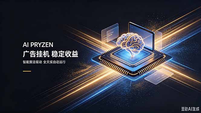 （19815期）AI Pryzen 广告挂机｜24小时自动跑，日入300-500，新手零门槛|无忧资源社