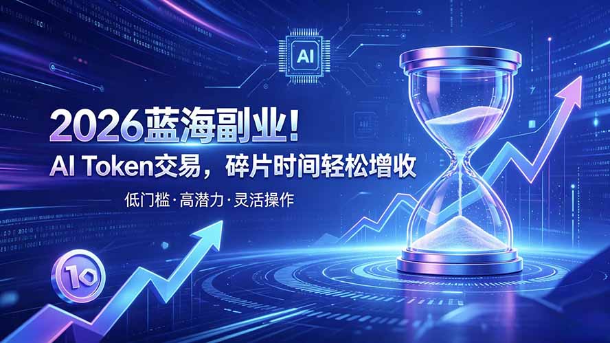 (19997期)AI Token算力赛道!普通人可入局的数字副业|无忧资源社