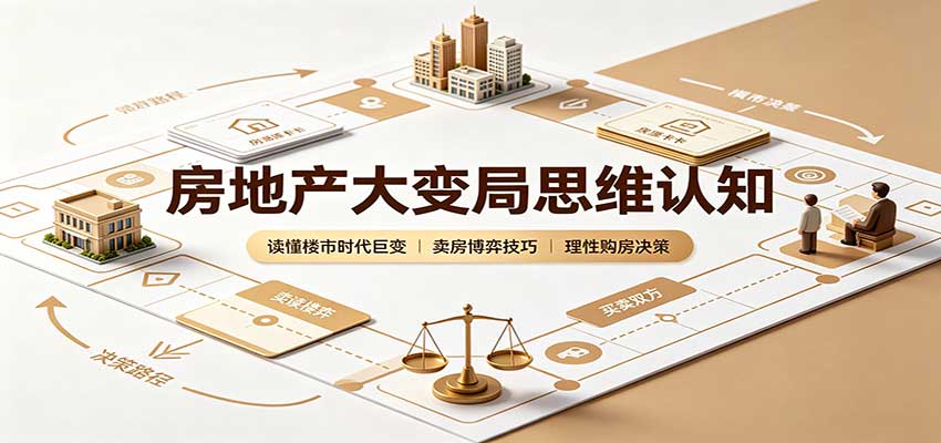 房地产大变局思维认知：读懂楼市时代巨变，卖房博弈技巧，理性购房决策|无忧资源社