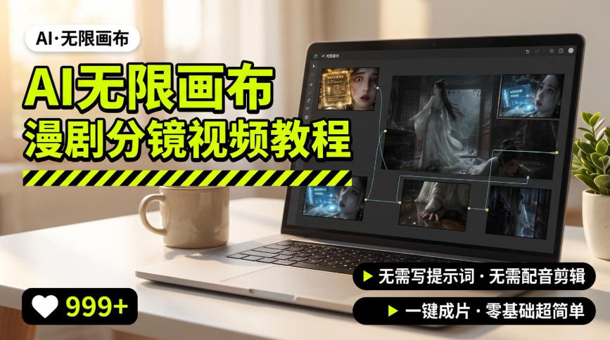 AI无限画布制作爆款漫剧分镜视频搭建教程，无需写脚本，无需制作音频，一键制作超简单|无忧资源社