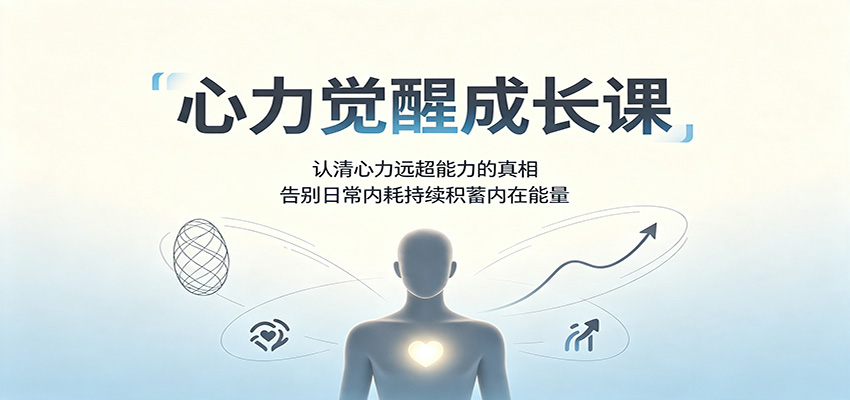 心力觉醒成长课：认清心力远超能力的真相，告别日常内耗持续积蓄内在能量|无忧资源社
