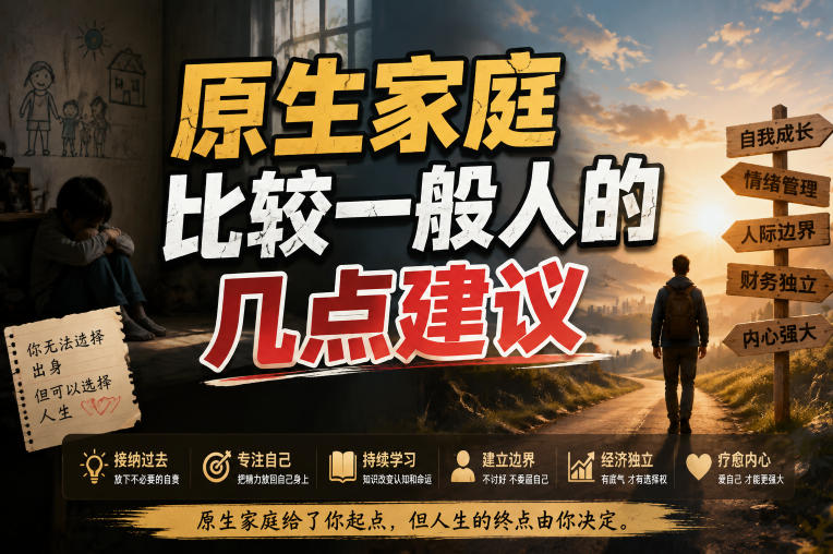 付费文章：给原生家庭比较一般人的几点建议|无忧资源社