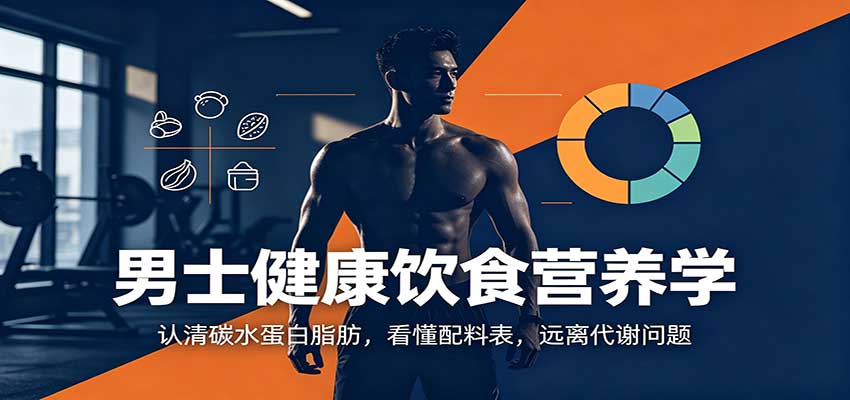 男士健康饮食营养学:认清碳水蛋白脂肪,看懂配料表,远离代谢问题|无忧资源社
