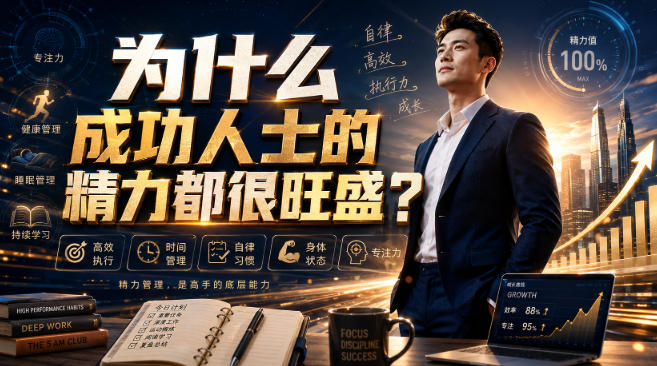 付费文章：为什么成功人士的精力都很旺盛？|无忧资源社