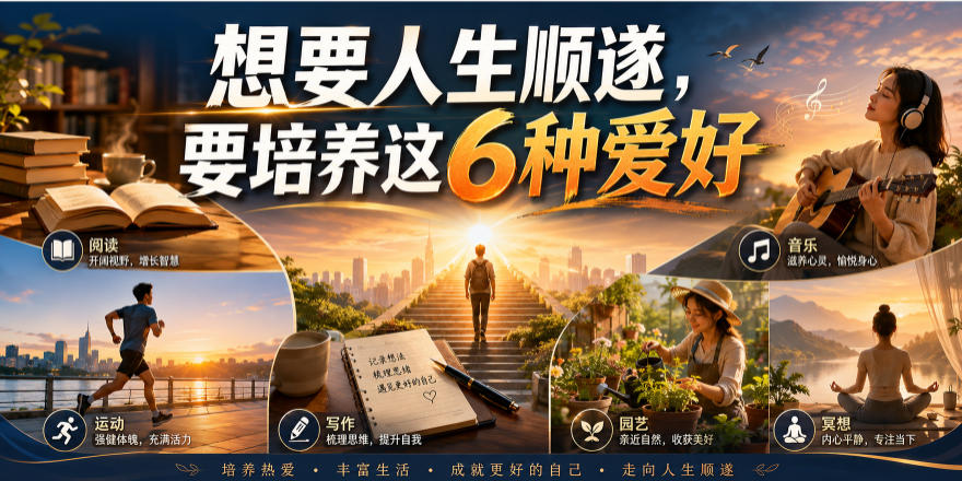 公众号付费文章：想要人生顺遂，要培养这6种爱好|无忧资源社