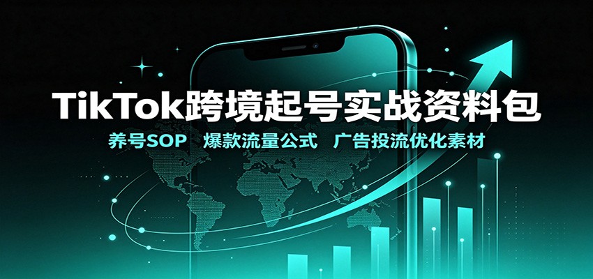 TikTok跨境起号实战资料包：养号SOP，爆款流量公式，广告投流优化素材|无忧资源社