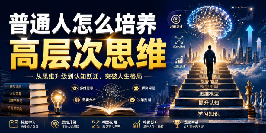 公众号付费文章：普通人怎么培养高层次思维|无忧资源社